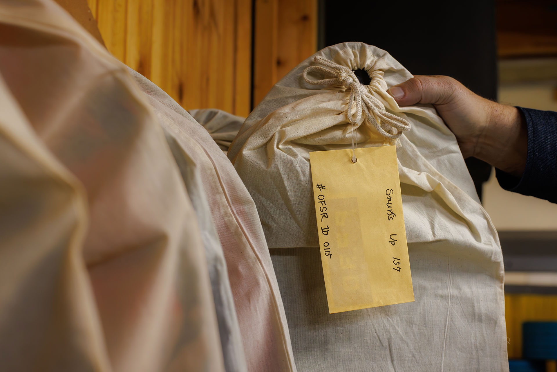 An Offshore board boxed for shipping from the Niseko factory