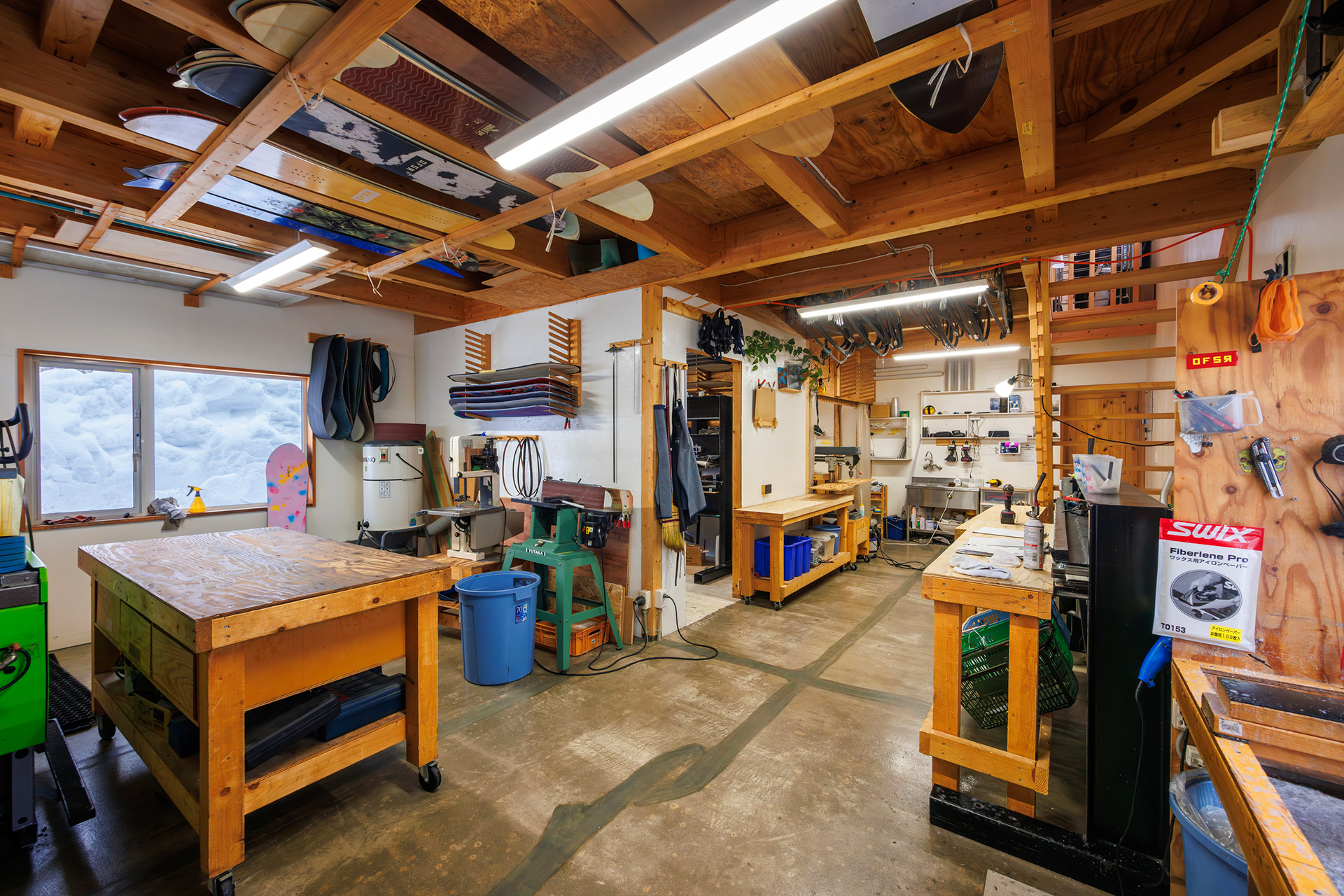 The workshop floor
