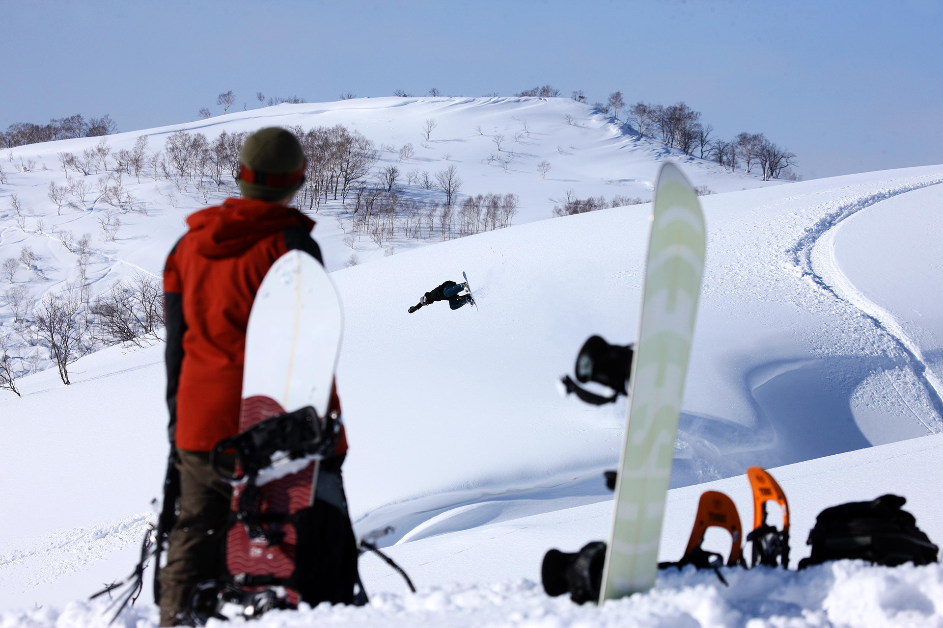 Charlie Steinbacher riding the Joy Machine in Niseko